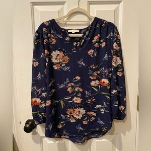 F2F 3/4 Sleeve Flora Blouse